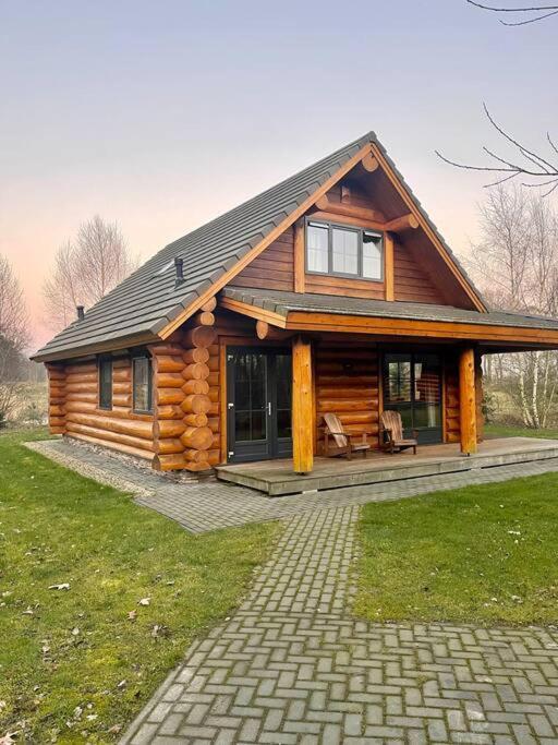 Unieke Houten Villa Met Sauna In Twente - 6P Den Ham Екстер'єр фото