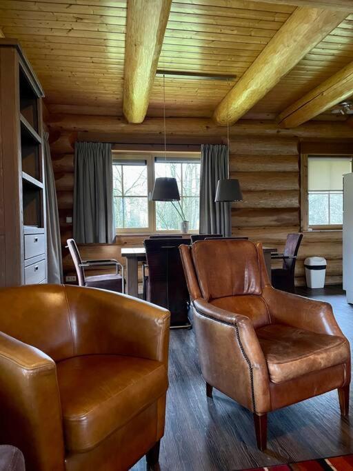 Unieke Houten Villa Met Sauna In Twente - 6P Den Ham Екстер'єр фото