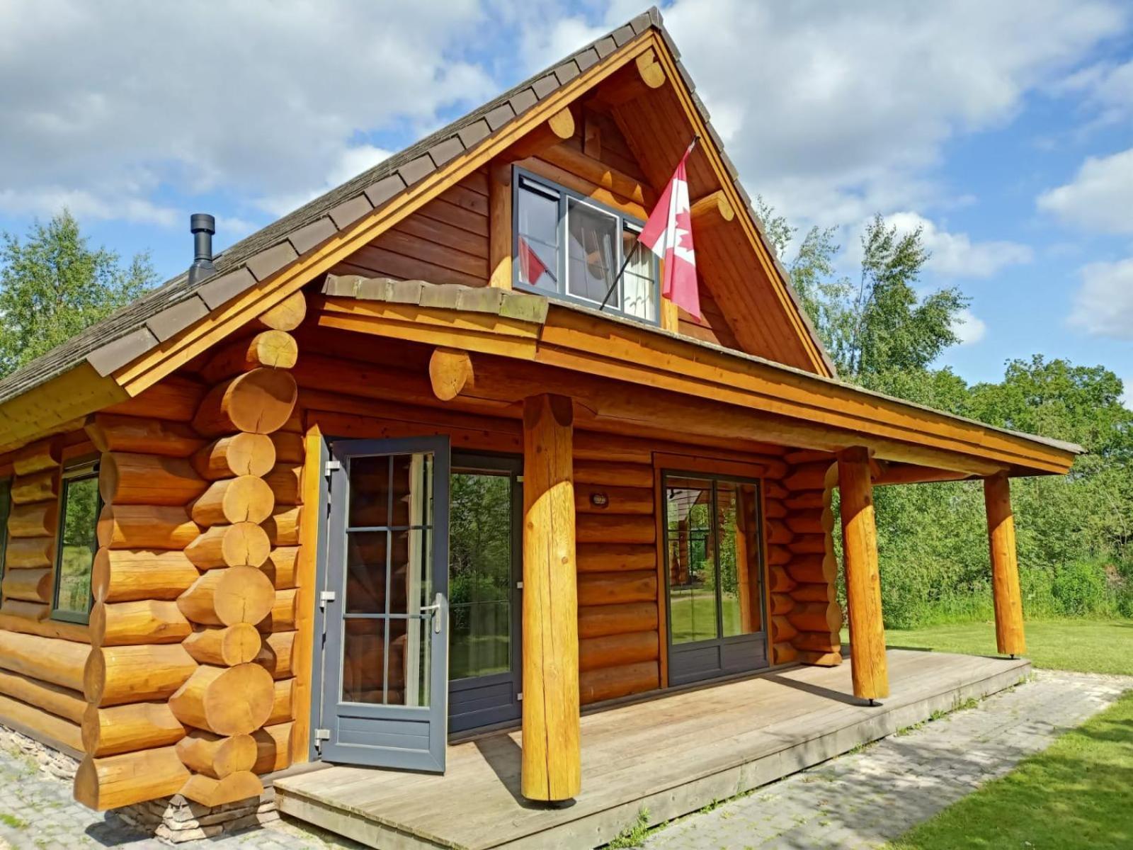 Unieke Houten Villa Met Sauna In Twente - 6P Den Ham Екстер'єр фото